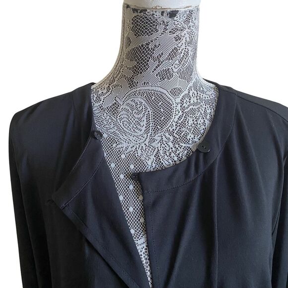 New J. Jill Wearever Collection Single Button Cardigan Black Size Large - Picture 4 of 7